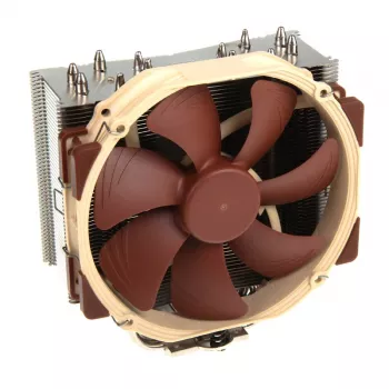 Noctua NH-U14S procesoriaus aušintuvas 12 cm Rudas, Nerūdijantis plienas
