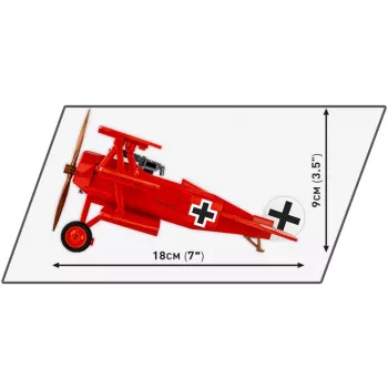 Konstruktorius Fokker DR.1 Red Baron 221 kaladėlių