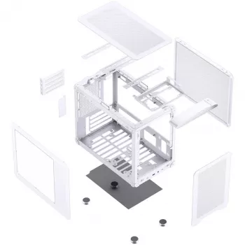 Jonsbo C6 MAX PC korpusas, mini korpusas, Micro-ATX, grūdintas stiklas - Wei