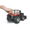 Žaislinis traktorius BRUDER Massey Ferguson 7624 su priekiniu krautuvu, raudonas, nuo 3 metų