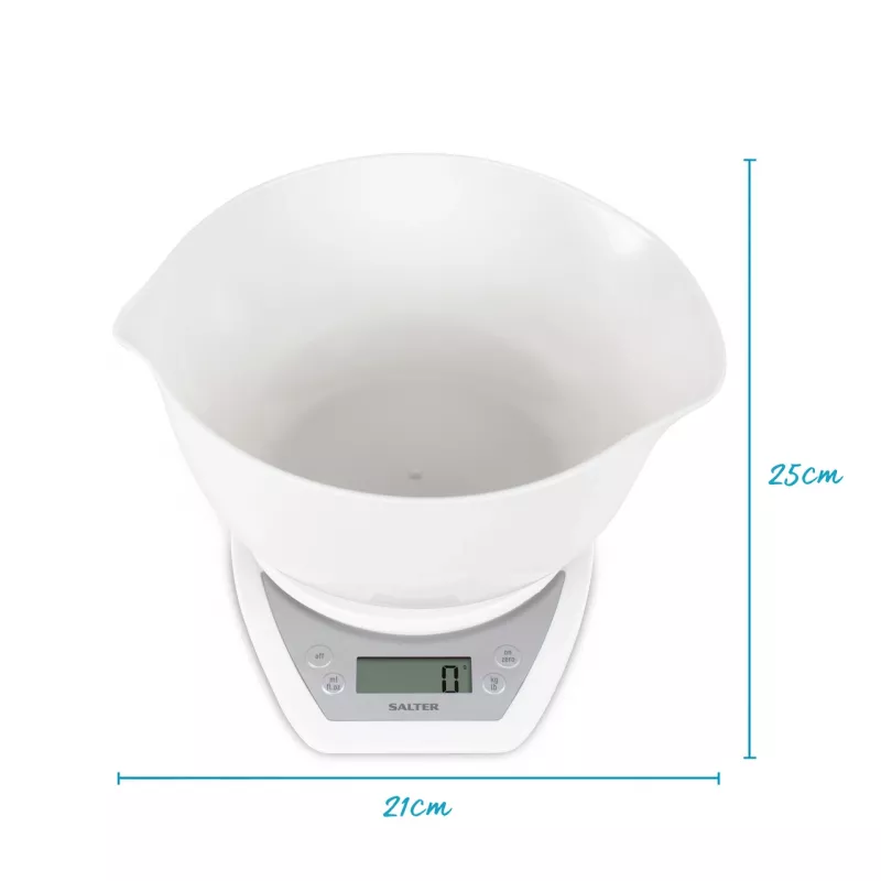 Virtuvinės elektroninės svarstyklės Salter 1024 WHDR