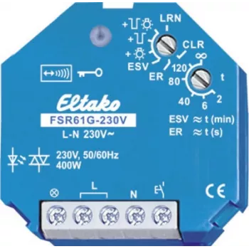 Relinė jungtis Eltako FSR61G-230V, tylus veikimas, 230 V ritė