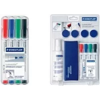 Staedtler Lumocolor whiteboard compact 341 – 4 spalvų žymekliai