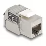 DeLOCK Keystone modulis RJ45 lizdas į LSA Cat.6A su LED sidabriškai baltas
