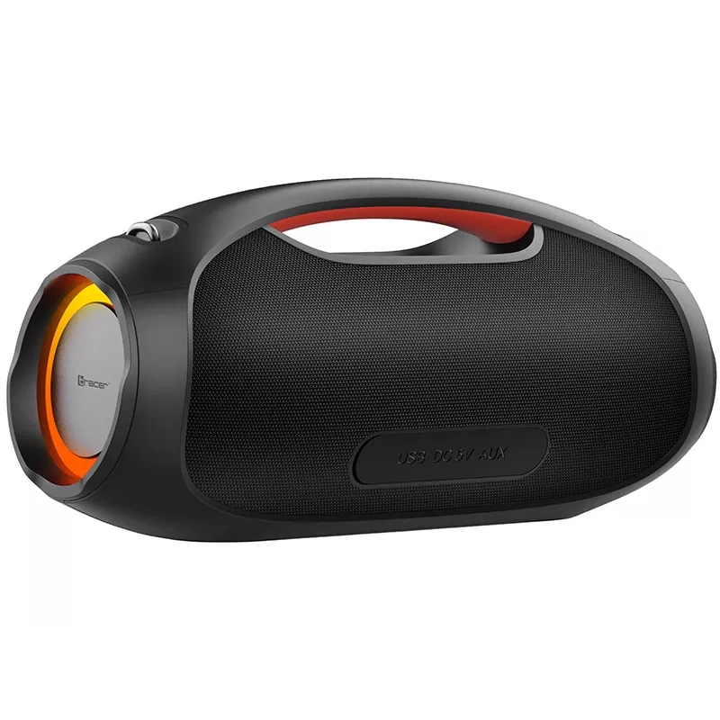Nešiojamas stereo garsiakalbis TRACER TRAGLO47226 – belaidis Bluetooth 5.3, 60 W RMS, 12 h baterija, juodas