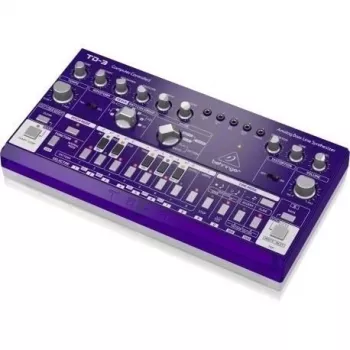 Bosinės sintezatorius Behringer TD-3-GP Purple – analoginis bosinis sintezatorius su įmontuotu sekvenseriu