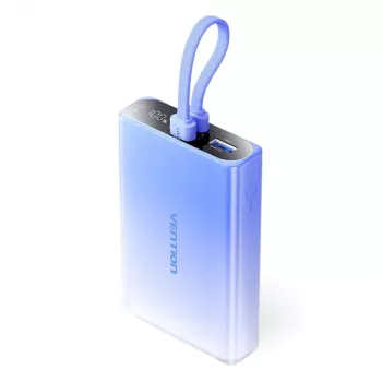 Powerbank Vention FHZL0 10000 mAh – 1×USB-A, 1×USB-C, 3 A, mėlyna