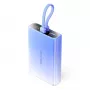 Powerbank Vention FHZL0 10000 mAh – 1×USB-A, 1×USB-C, 3 A, mėlyna