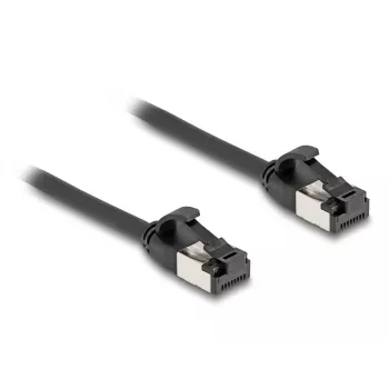 DeLOCK RJ45 tinklo laidas, kištukas–kištukas, Cat.8.1, 0,25 m, juodas