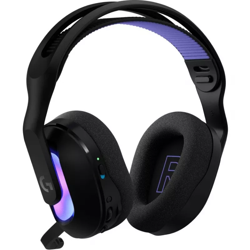Logitech G G522 LIGHTSPEED belaidės ausinės žaidimams su LIGHTSYNC RGB apšvietimu, mikrofonu ir pažangia sinchronizuota audio technologija, triguba jungtis