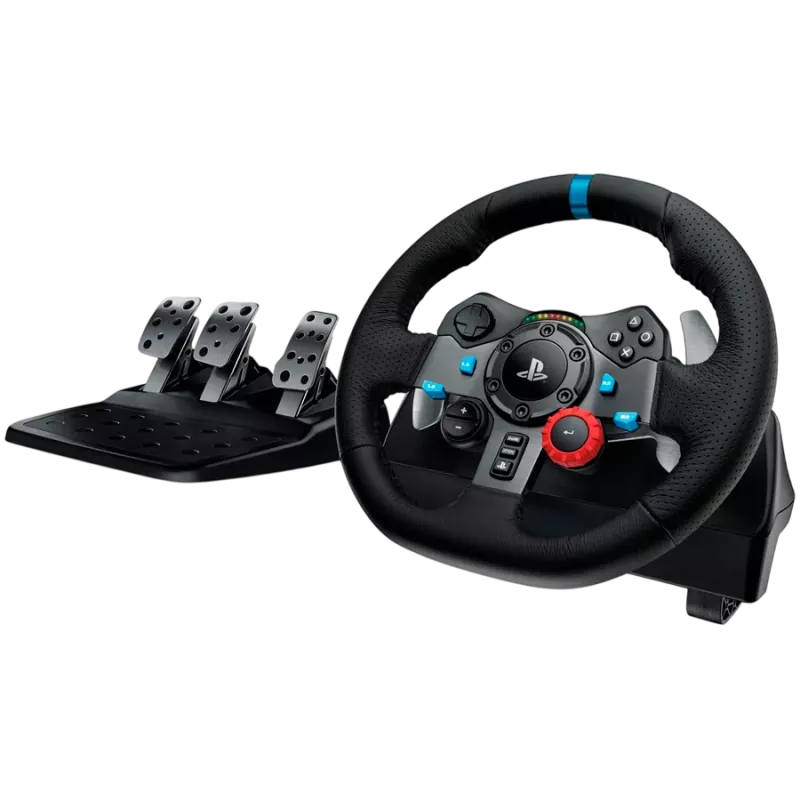 LOGITECH G29 EU + G435 Juodas Žaidimų Vairas Su Pedalais Ir Ausinėmis, Aliuminis, USB, PC