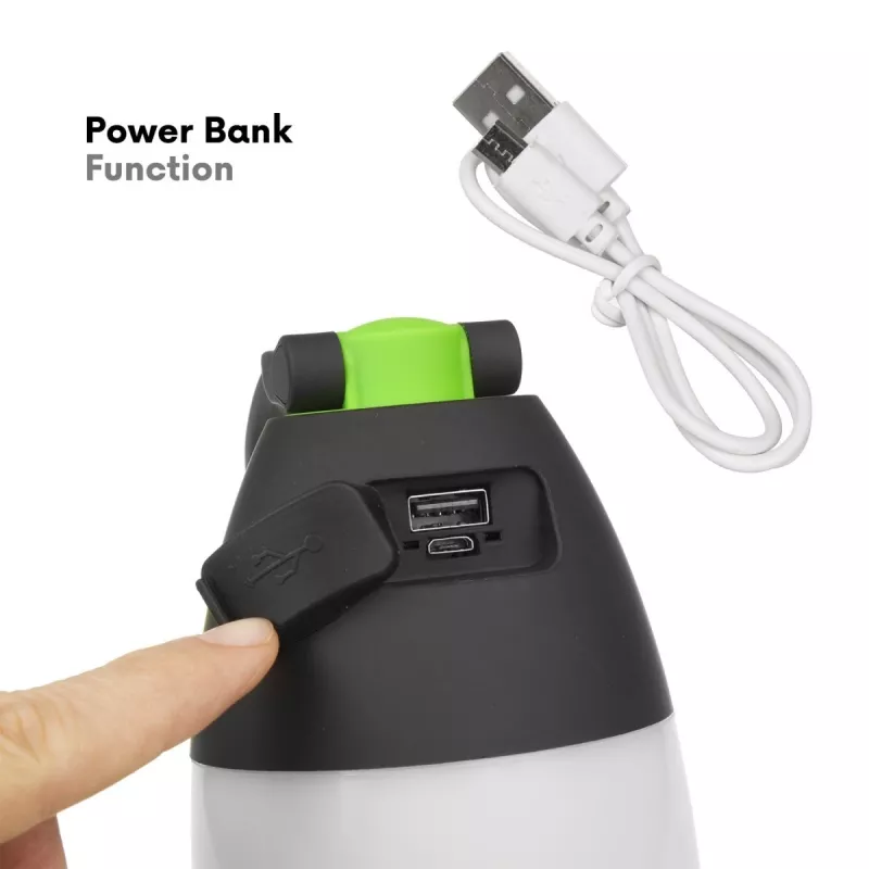 Įkraunamas LED kempingo žibintas MACLEAN MCE298 3W nešiojamas, USB maitinamas, kompaktiškas