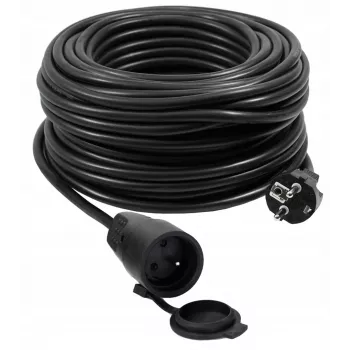 VERTEX PZO50M Įtraukiamas ilginimo kabelis 50 m 3x2,5 mm Juodas
