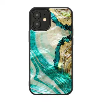 Apsauginis dėklas iKins Apple iPhone 12 mini – akvamarino agatas
