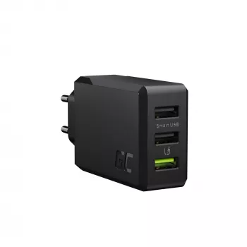 Green Cell CHARGC03 sieninis įkroviklis 30W 3 USB juodas