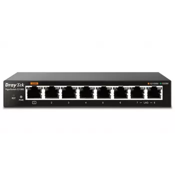Nevaldomas L2 Gigabit Ethernet komutatorius Draytek VigorSwitch G1080 juodas