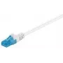 Goobay CAT 6a Patch Laidas, U/UTP, Baltas, 0,25 m - LSZH Halogen-Free, Varis (59822)