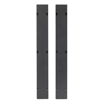 APC NetShelter kabelių valdymo vertikalus kreiptuvas su vyriais, 2 vnt., 109 x 1778 x 13 mm, juodas