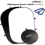 Walimex pro 2in1 sulankstomas fonas juoda/balta 150x200 PES (1023073)