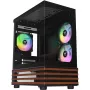 Kompiuterio korpusas Micro ATX Thermaltake View 170 WS ARGB, juodas, su 2x 120 mm šoniniais ir 1x 120 mm galiniu ventiliatoriumi, 2.5/3.5 colio kietieji diskai