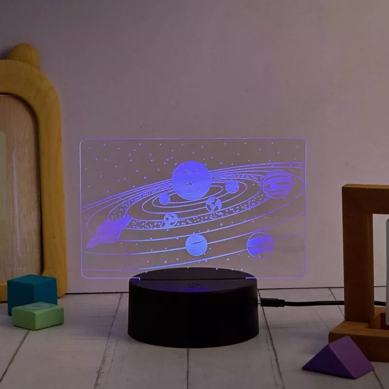 Manta SNL118RGB RGB 3D dekoratyvinė LED lempa