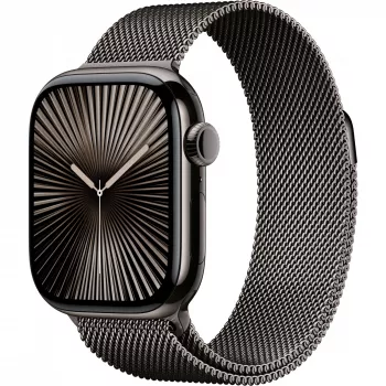 APPLE Watch Series 10 GPS + Cellular 42mm Slate Titanium Case su Slate Milanese Loop