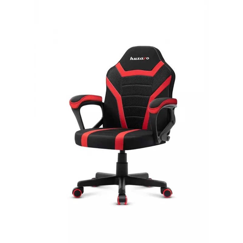 Žaidimų kėdė vaikams Huzaro Ranger 1.0 Red Mesh, juoda, raudona