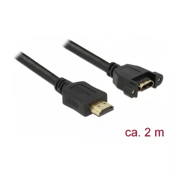HDMI kabelis DeLOCK 85464 2m HDMI A tipo standartinis juodas