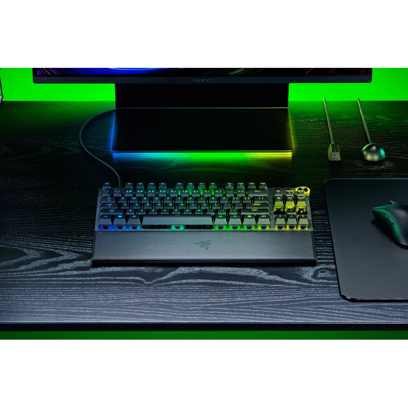 Razer Huntsman V3 Pro Tenkeyless 8KHz – žaidimų klaviatūra, laidinė, US, juoda, USB Type-C, Razer Analog Optical Switch Gen-2
