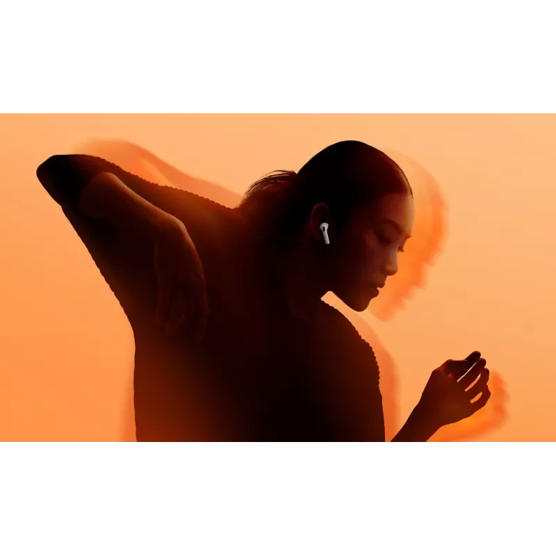Apple AirPods 4 Belaidės ausinės į ausis – pokalbiams, muzikai, sportui ir kasdienai, baltos, Bluetooth