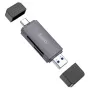 Kortelių skaitytuvas HOCO HB45 2 lizdai SD/TF su USB-A ir USB-C jungtimis