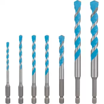 Gręžtų rinkinys Bosch Expert HEX-9, 7 vnt., 4–12 mm, HEX-9 kotas