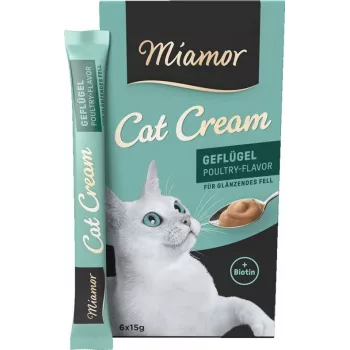 MIAMOR Cat Cream Poultry - skanėstai katėms - 6x15g