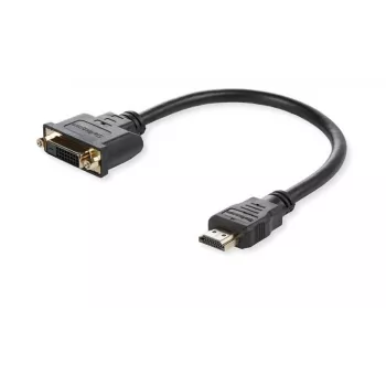 Microconnect HDMDVI15CM vaizdo kabelio adapteris 0,15 m HDMI A tipo (standartinis) DVI-D juodas