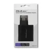 Qoltec 51716 sieninis įkroviklis 63 W, USB-C PD + USB QC 3.0, 5-20 V 1,5-3 A, juodas