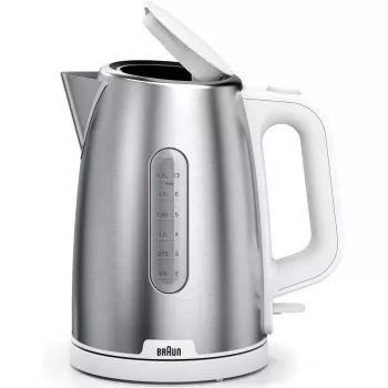 Braun WK 1500 elektrinis virdulys 1,7 L 2200 W Nerūdijantis plienas, Baltas