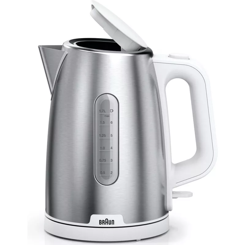 Braun WK 1500 elektrinis virdulys 1,7 L 2200 W Nerūdijantis plienas, Baltas