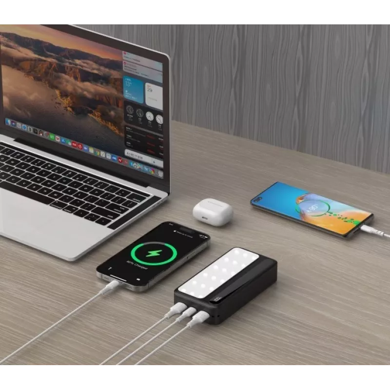 Nešiojamas maitinimo blokas Rebeltec P20 LCDPD LAMP 20000mAh