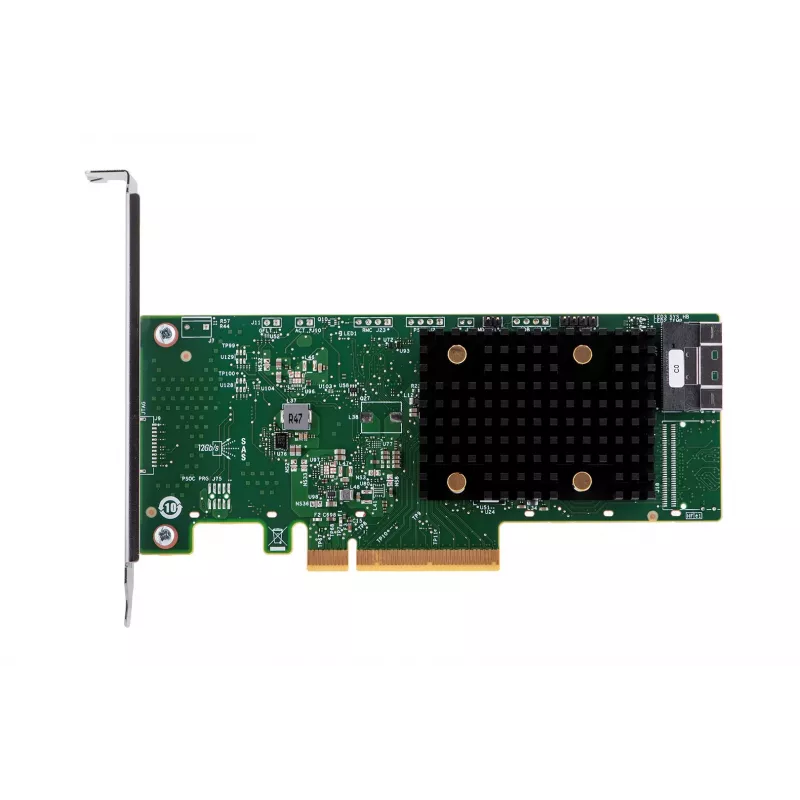 Vidinis HBA adapteris Broadcom 9500-8i – PCIe SAS/SATA 12 Gbit/s, NVMe, pilno aukščio / žemo profilio
