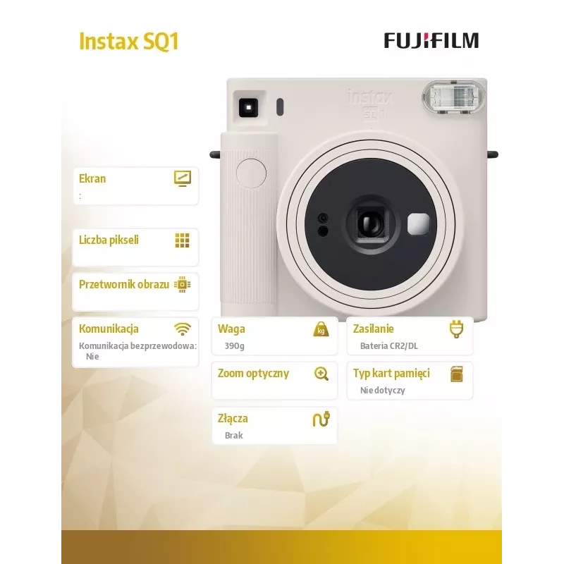Fujifilm Instax Square SQ1 62 x 62 mm balta momentinė kamera