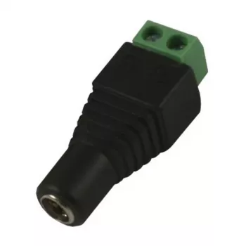 Synergy 21 S21-LED-000220 DC/2.1 x 4 mm juodas - žalias laidų jungtis