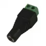 Synergy 21 S21-LED-000220 DC/2.1 x 4 mm juodas - žalias laidų jungtis
