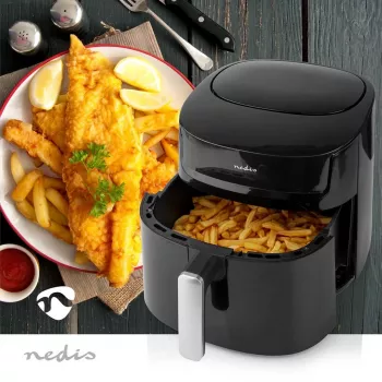 Nedis KAAF170BK karšto oro gruzdintuvė, 7.2 L, 1800 W, juoda