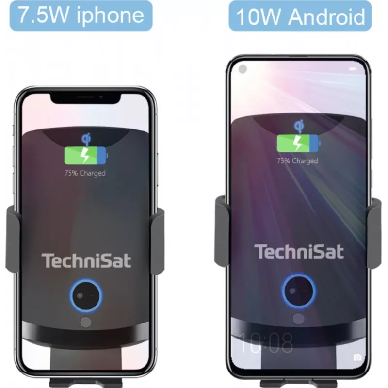 TECHNISAT SmartCharge 2 laikiklis išmaniesiems telefonams ir planšetiniams kompiuteriams su integruotu įkrovimo palaikymu