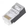 LANBERG RJ-45 kištukas PLS-5000EZ, Cat5e, F/UTP (FTP), pilkas, 100 vnt.