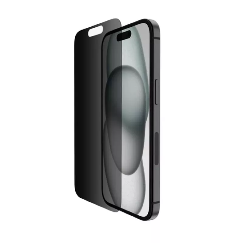 Belkin ScreenForce Pro – Apsauginis stiklas iPhone 14 Pro / 15 su privatumo filtru (OVA147ZZ)