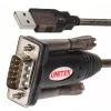UNITEK Y-105 serijinis kabelis juodas 1,5 m USB-A – DB-9