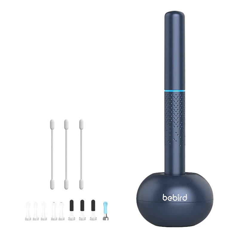 Ausų valiklis Bebird M9 S su HD kamera ir LED šviesa, mėlyna