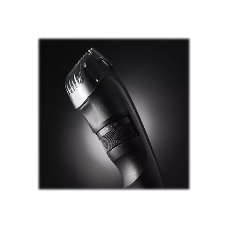 Barzdos kirpimo mašinėlė Panasonic ER-SB40-K803 — 0,5–10 mm, 19 žingsnių, Li-Ion, belaidė/AC, juoda