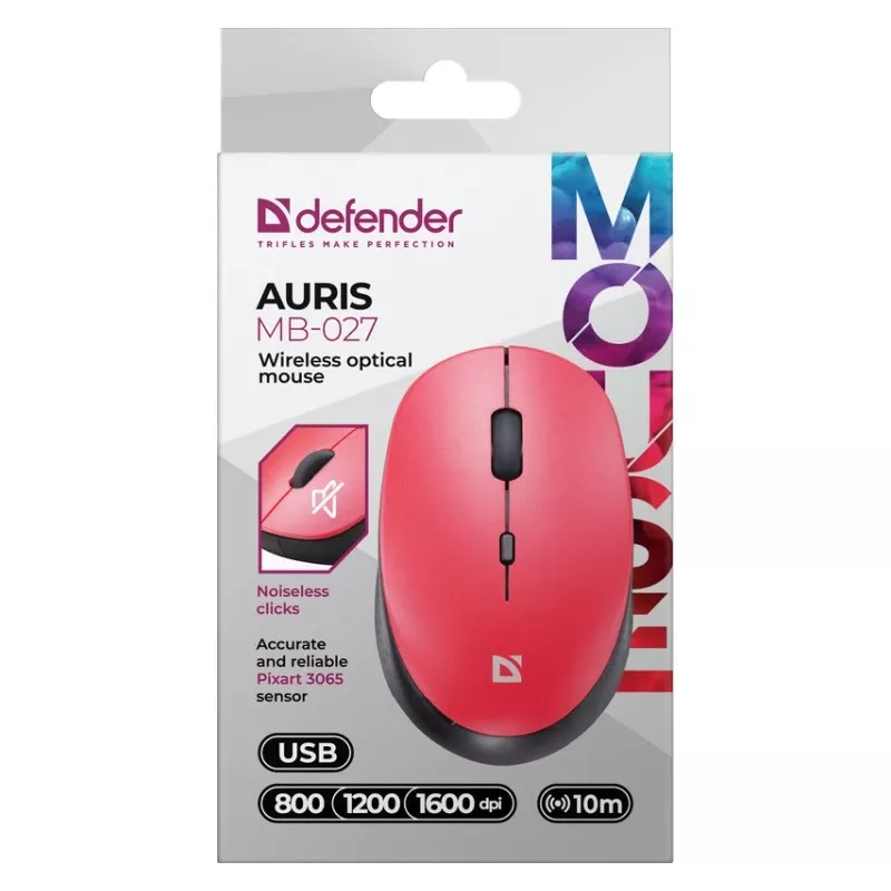 Belaidė pelė DEFENDER AURIS MB-027